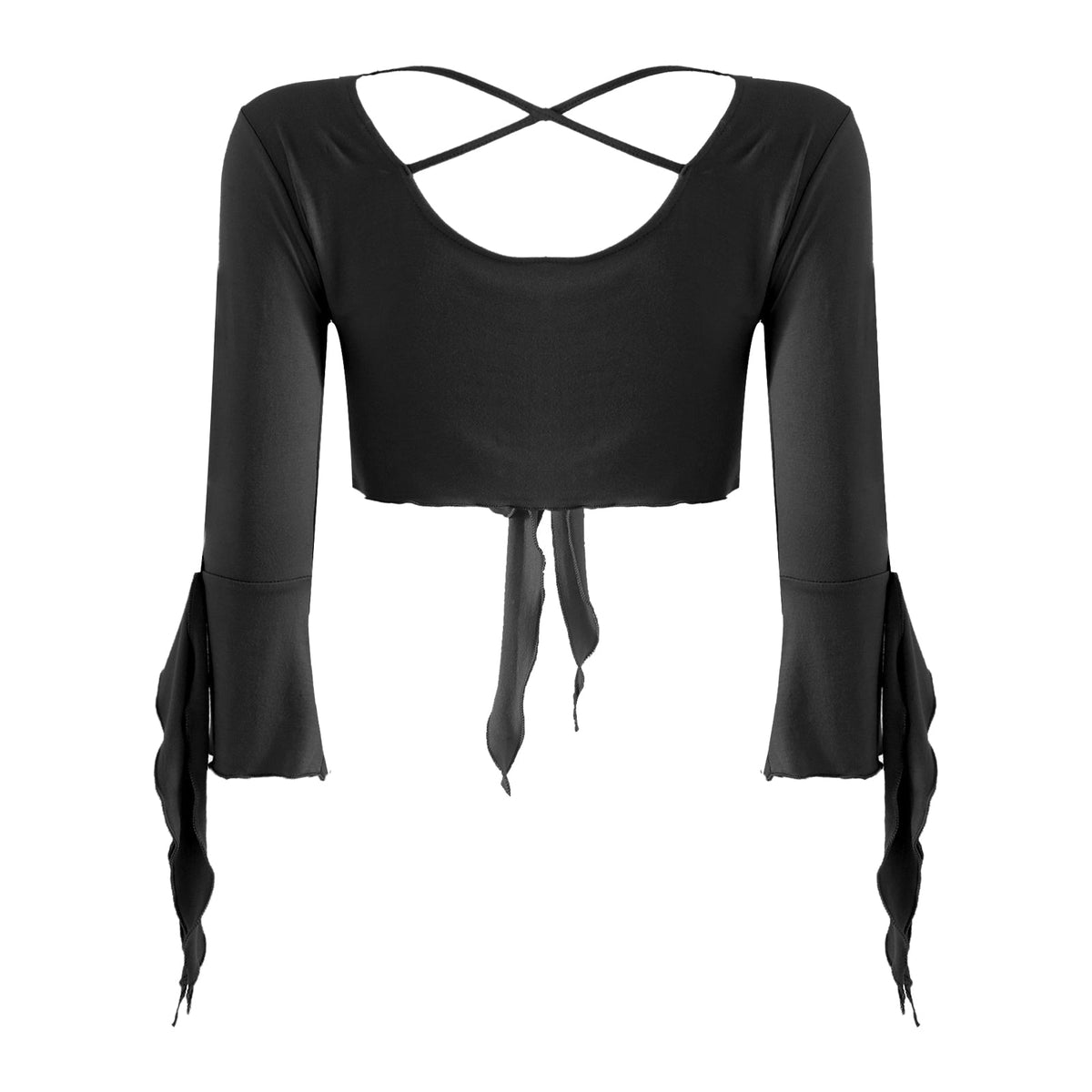 Women's Gothic Cropped Blouse