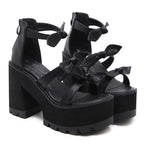 Women's Gothic PU Platform Shoes – US 4–8