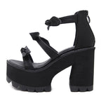 Women's Gothic PU Platform Shoes – US 4–8
