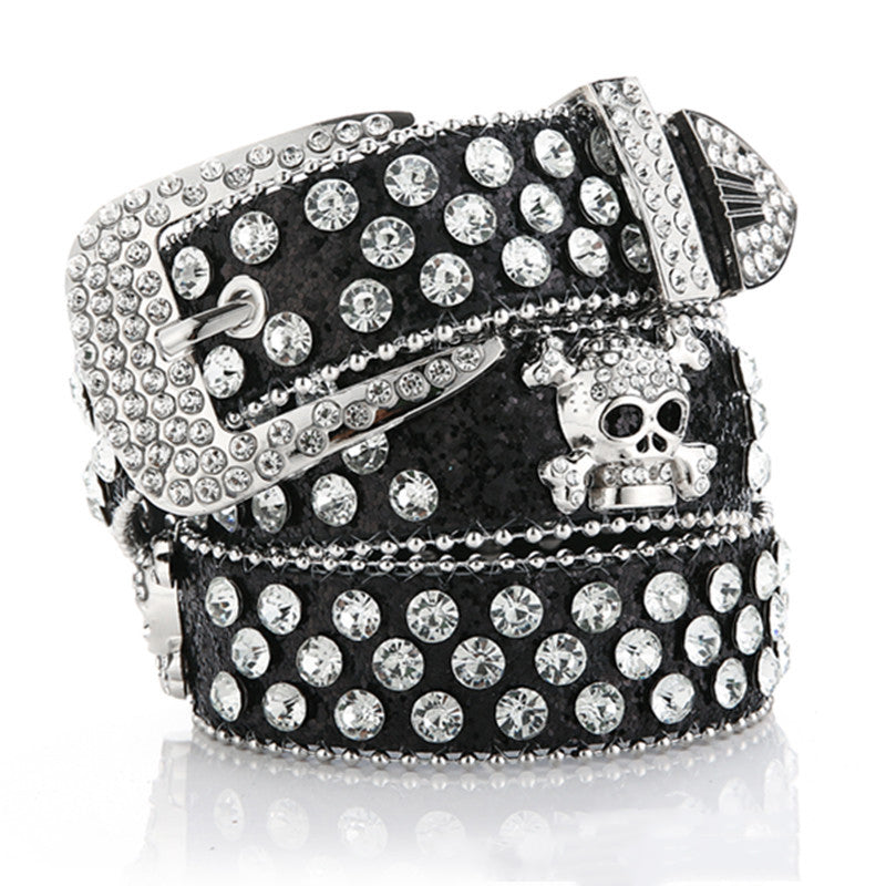 Gothic Skeleton Belt – Faux Leather