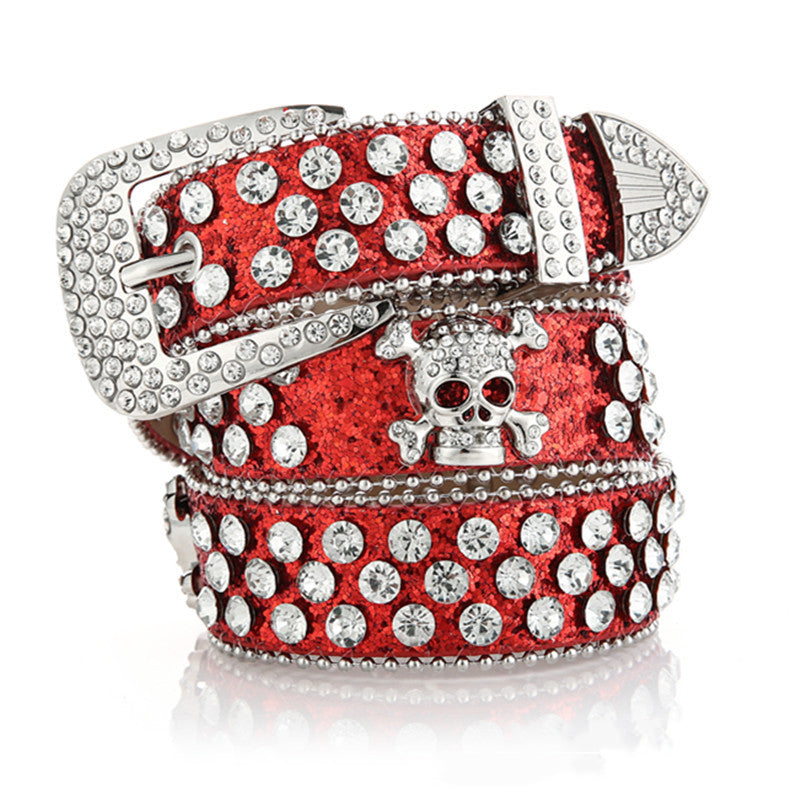 Gothic Skeleton Belt – Faux Leather