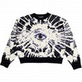 Eye Graphic Gothic Knitted Pullover