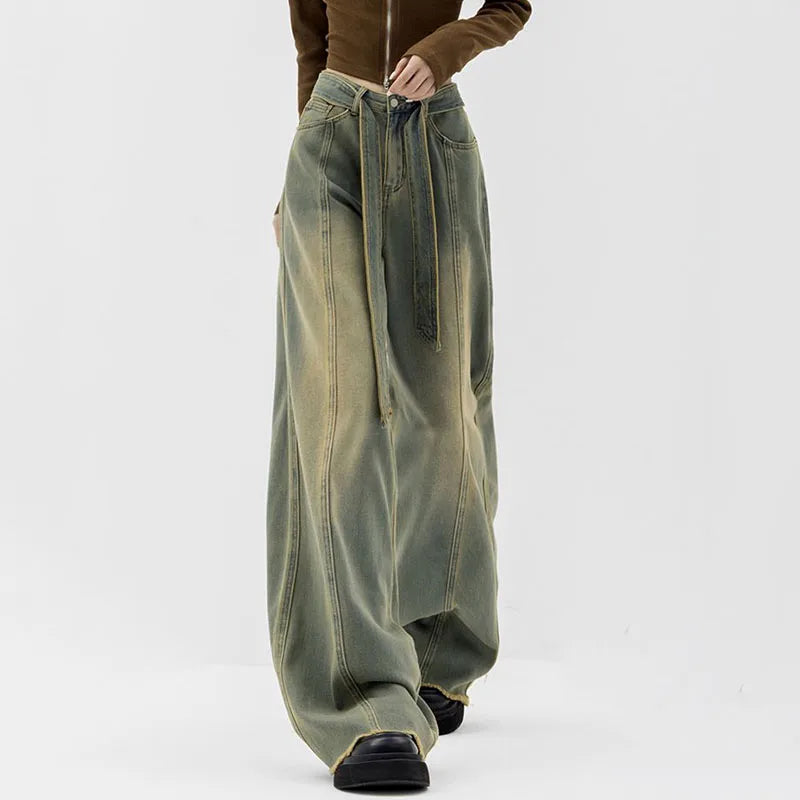 Women's Grey Wide-Leg Casual Trousers – S–XXL