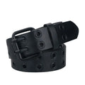 Faux Leather Belt – Black, 3.7 cm Wide