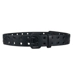 Faux Leather Belt – Black, 3.7 cm Wide