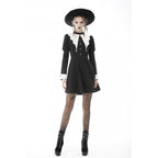 Women's Bat Collar Gothic Dress – S–XXL