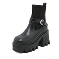 Women's Gothic Boots – PU Leather, EU 35–43