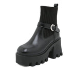Women's Gothic Boots – PU Leather, EU 35–43