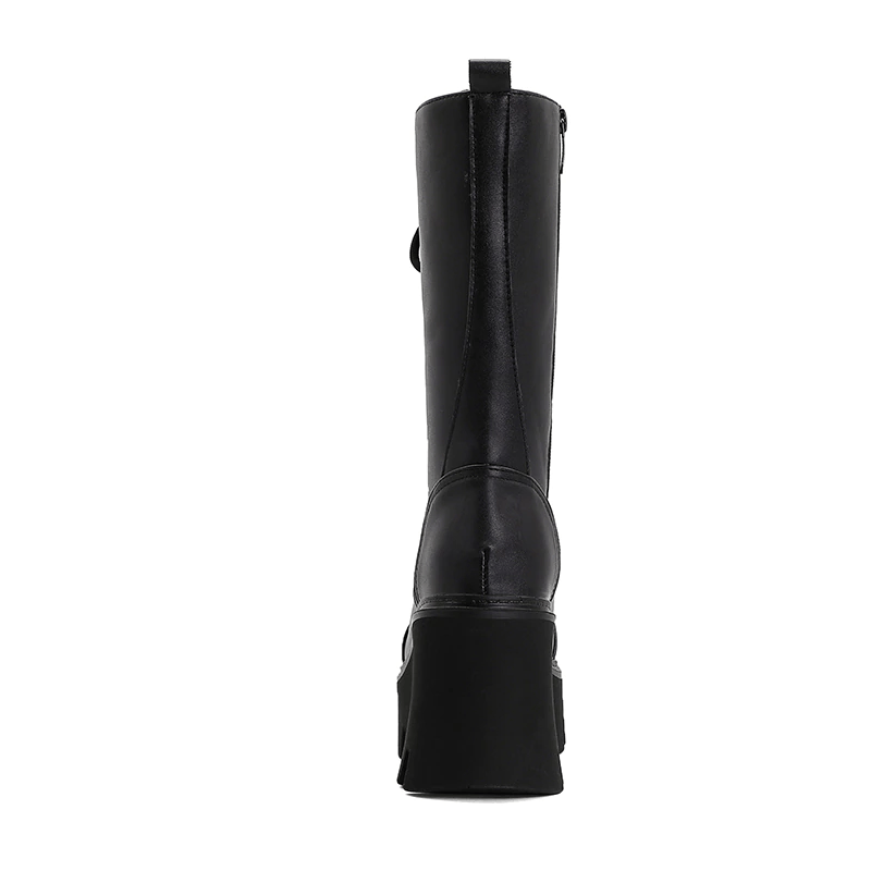Women's Gothic Boots – PU Leather, US 4.5–12