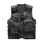 Sheepskin Leather Vest – S–3XL