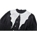 Women's Bat Collar Gothic Dress – S–XXL