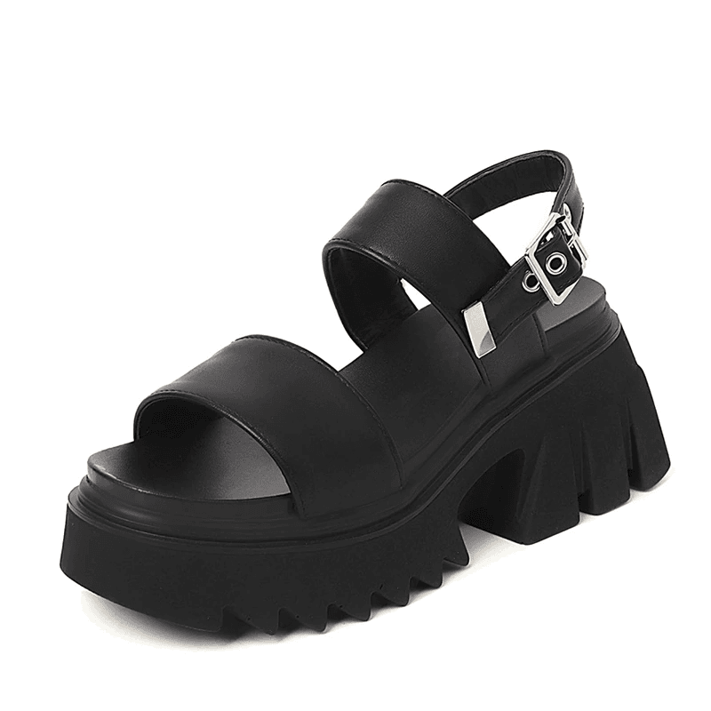 Women's Gothic Summer Sandals – Black or Silver