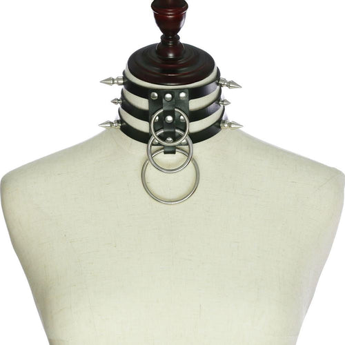 Chaos Faux Leather Choker – 46cm