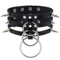 Chaos Faux Leather Choker – 46cm