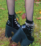 Women's Gothic Chaos Core Boots – PU Leather