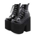 Women's Gothic Chaos Core Boots – PU Leather