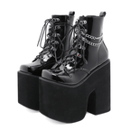 Women's Gothic Chaos Core Boots – PU Leather