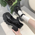 Women's Chunky Mary Jane Shoes – PU Leather