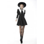 Women's Bat Collar Gothic Dress – S–XXL