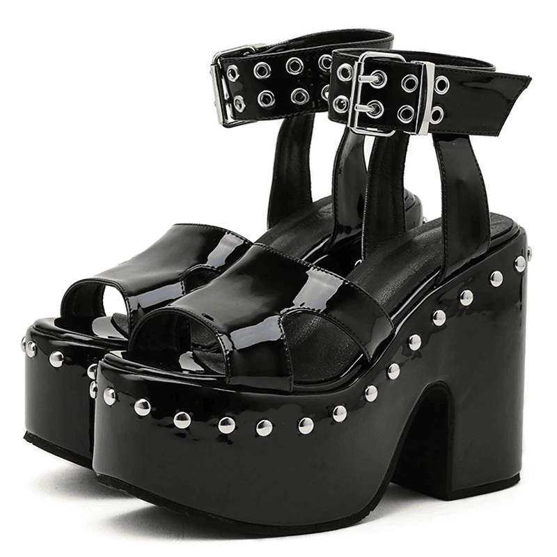 Women's Gothic Dark Mana Sandals – PU Leather