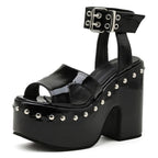 Women's Gothic Dark Mana Sandals – PU Leather