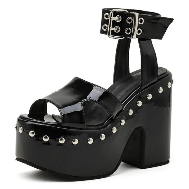 Women's Gothic Dark Mana Sandals – PU Leather