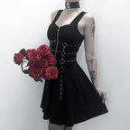 Women's Black Dark Side Gothic Dress – S–L