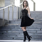 Women's Black Dark Side Gothic Dress – S–L