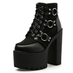 Women's Gothic Darkest Hour High Heels – PU Leather