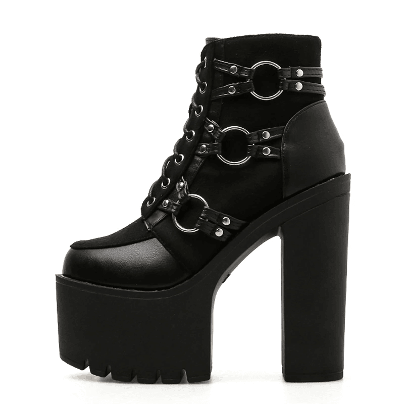 Women's Gothic Darkest Hour High Heels – PU Leather