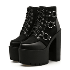 Women's Gothic Darkest Hour High Heels – PU Leather