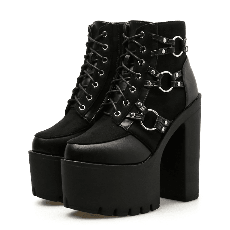 Women's Gothic Darkest Hour High Heels – PU Leather