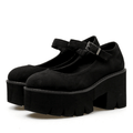 Women's Black Gothic Mary Jane Shoes