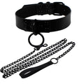 Darkside PU Leather Choker – Black & Red