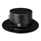 Gothic Occult Plague Doctor Top Hat – Skull & Chain Detail