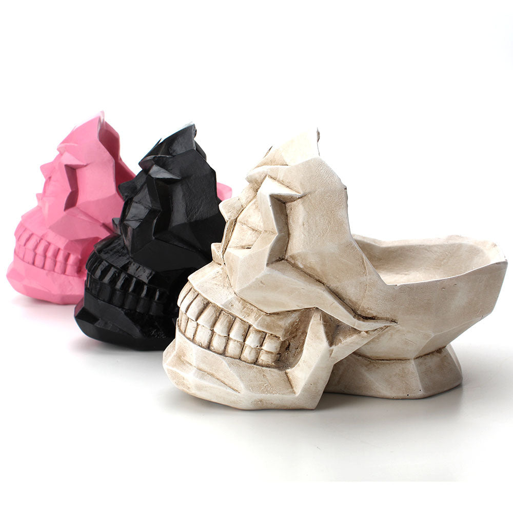 Synth Skull Resin Trinket Dish