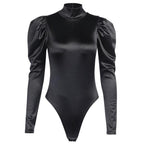 Women's Black Elegant Gothic Bodysuit – S–L