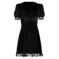 Women's Elegant Gothic Dress – Short Sleeves