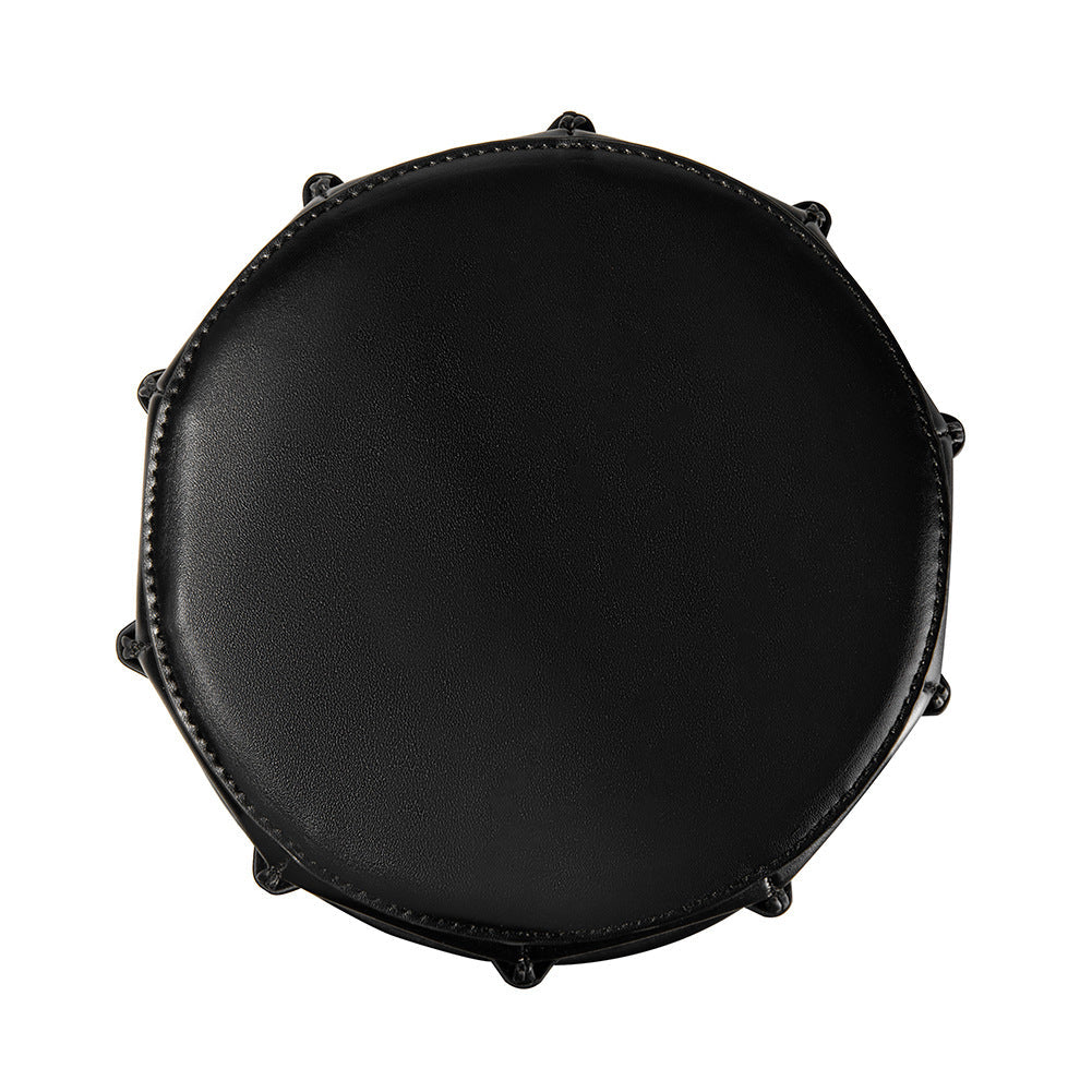 Gothic Steampunk Top Hat – Faux Leather with Gold Rivets