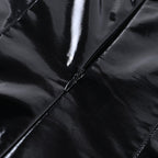 Women's Gothic PU Leather Mini Dress
