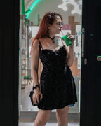 Women's Floral Gothic Dress – S–L
