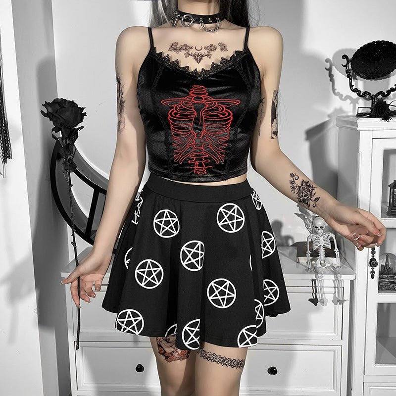 Women's Gothic Ghost Town Crop Top