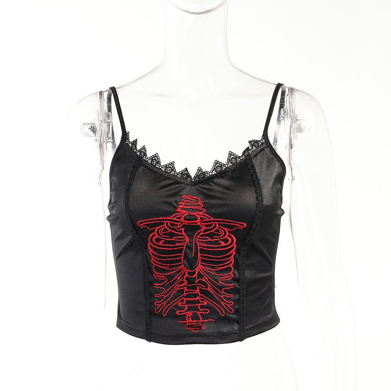 Women's Gothic Ghost Town Crop Top