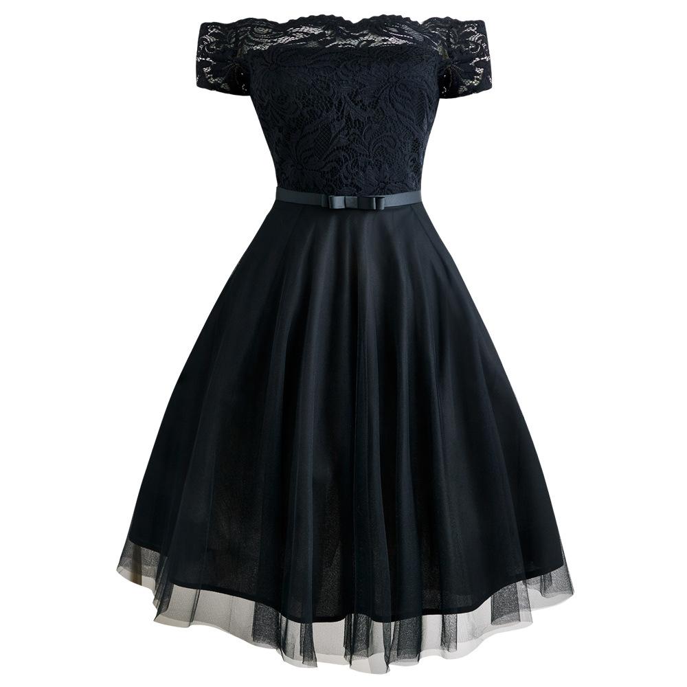 Women's Gothic Retro Dress – Sizes S–XXL