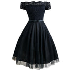 Women's Gothic Retro Dress – Sizes S–XXL