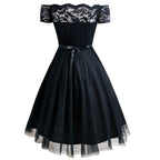 Women's Gothic Retro Dress – Sizes S–XXL