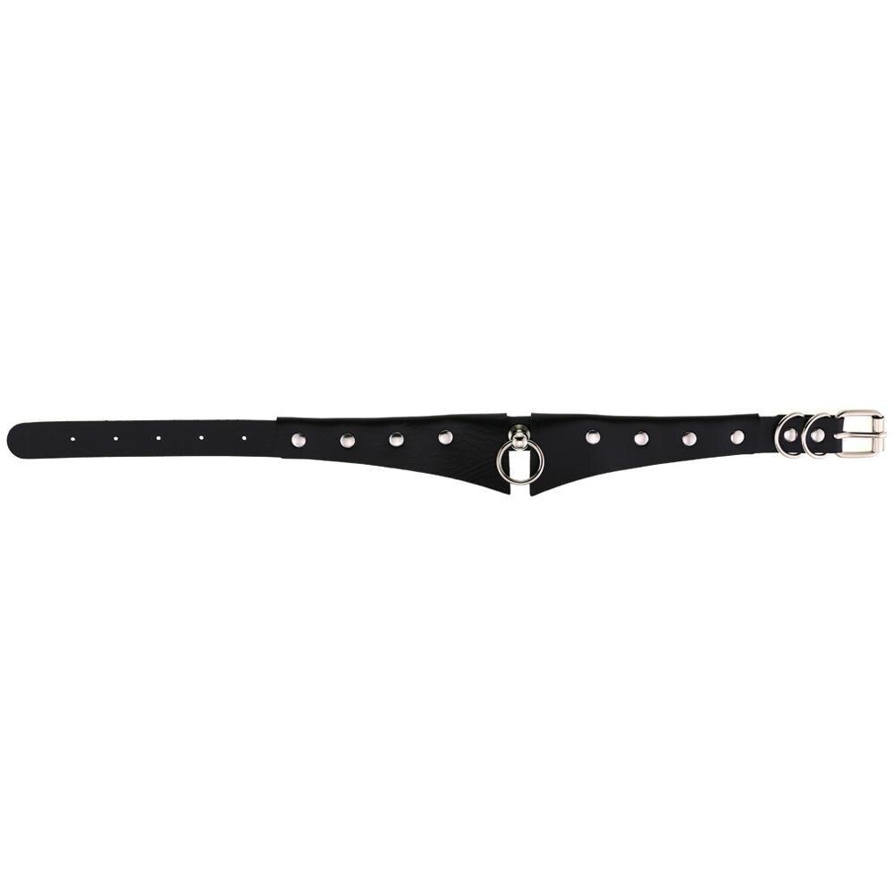 Grace PU Leather Choker – Adjustable 31–43cm