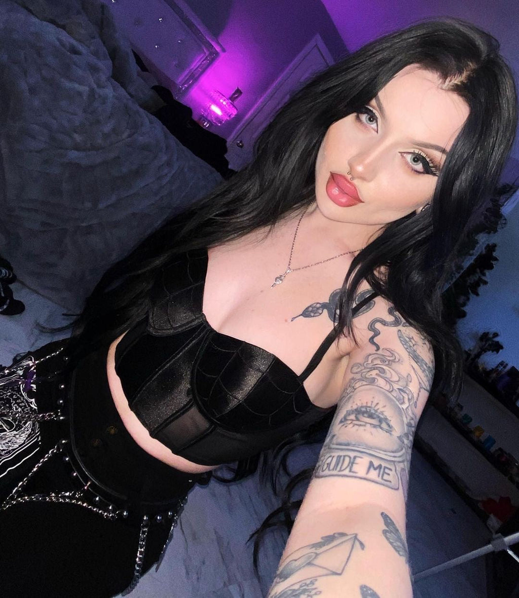 The Black Widow Corset Top – XS–XL