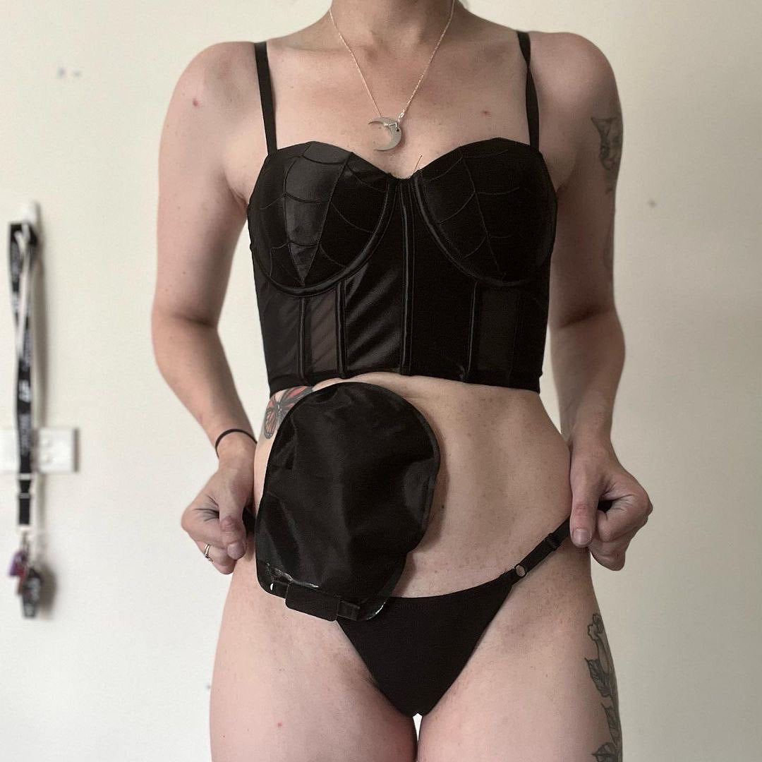 The Black Widow Corset Top – XS–XL