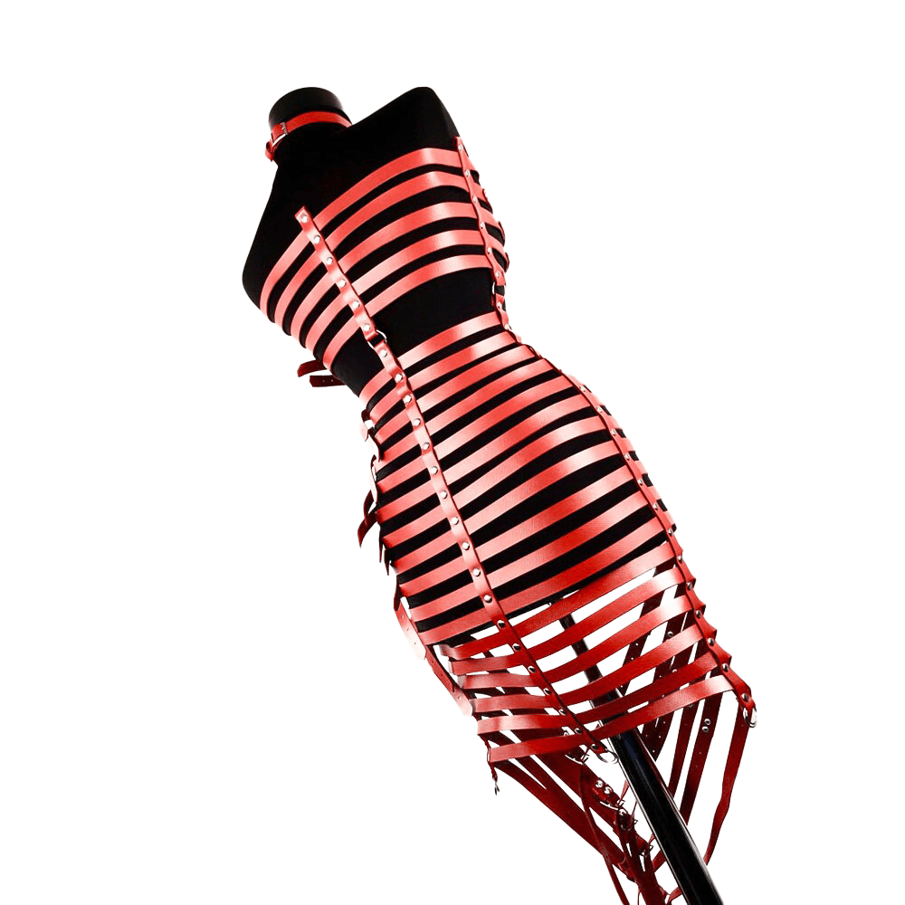 Women's Gothic Vampire Corset – Black or Red, One Size